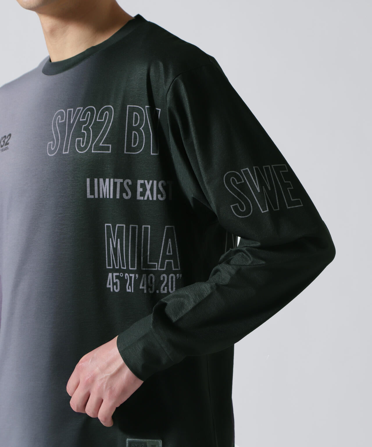 SY32 by SWEET YEARS/エスワイサーティトゥ バイ スィートイヤーズ/GRADATION LOGO L/S TEE