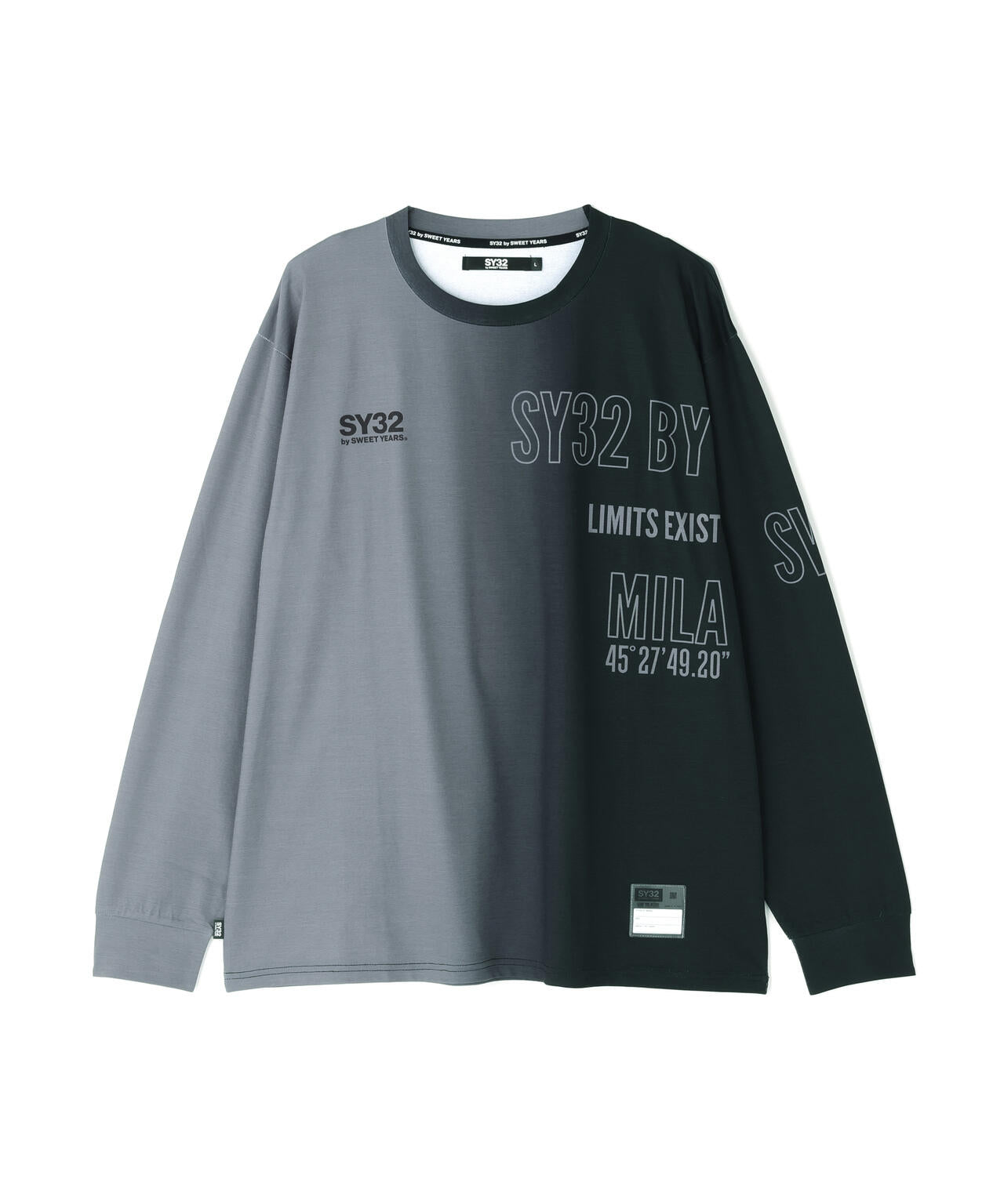 SY32 by SWEET YEARS/エスワイサーティトゥ バイ スィートイヤーズ/GRADATION LOGO L/S TEE
