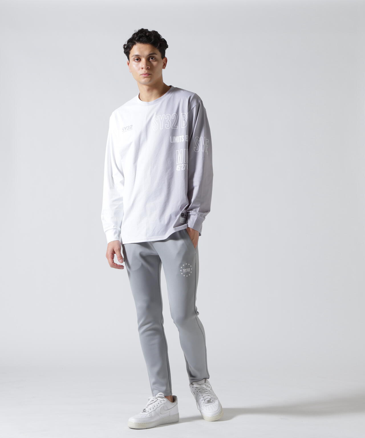 SY32 by SWEET YEARS/エスワイサーティトゥ バイ スィートイヤーズ/GRADATION LOGO L/S TEE