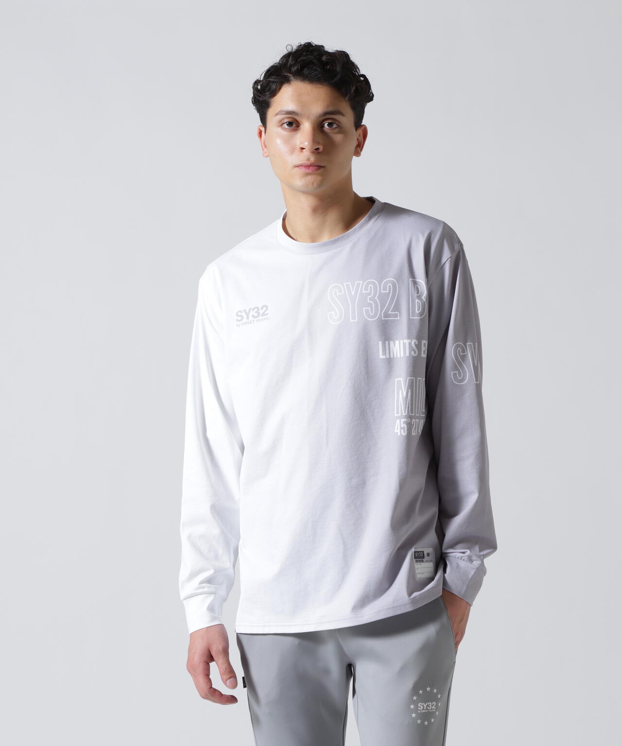 SY32 by SWEET YEARS/エスワイサーティトゥ バイ スィートイヤーズ/GRADATION LOGO L/S TEE