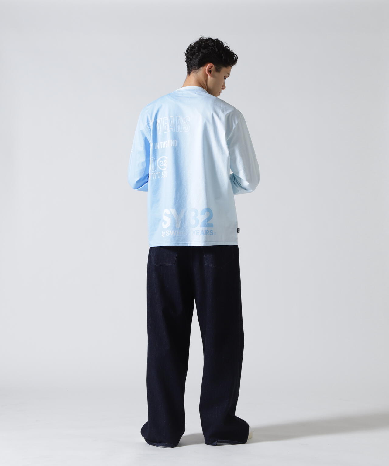 SY32 by SWEET YEARS/エスワイサーティトゥ バイ スィートイヤーズ/GRADATION LOGO L/S TEE