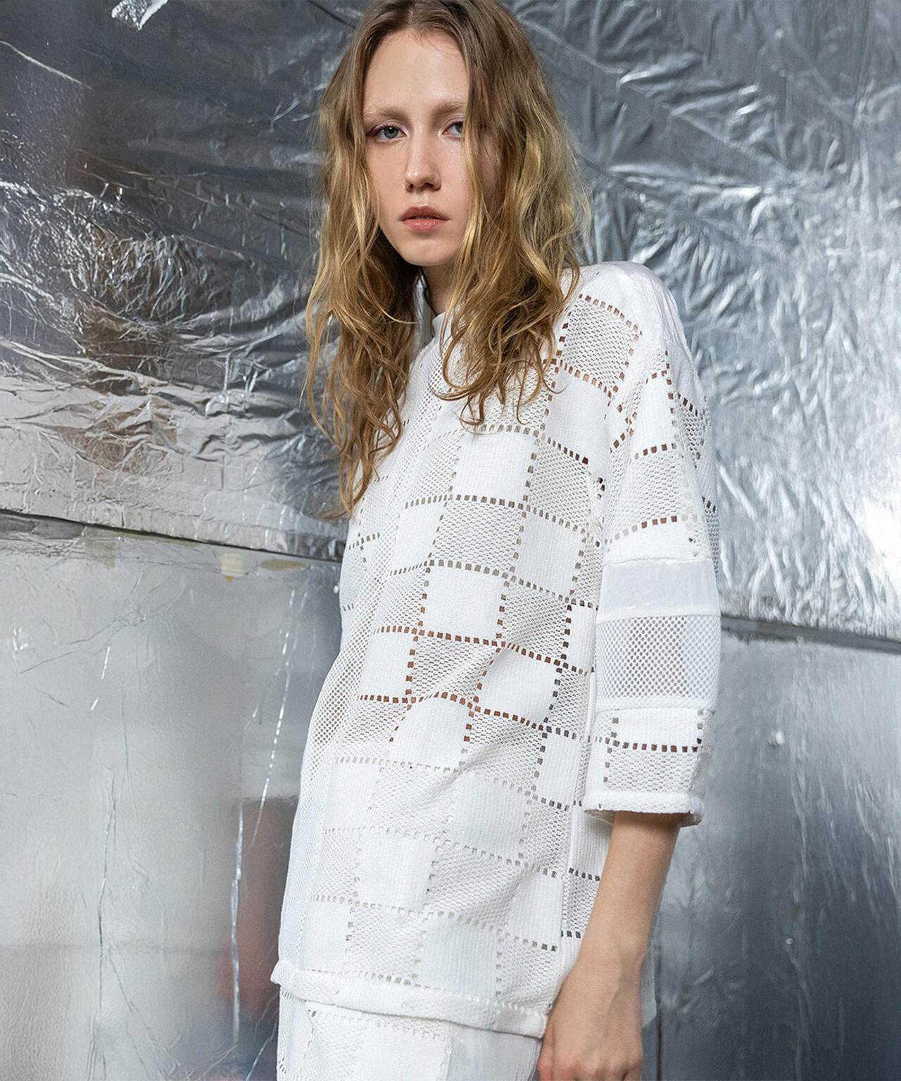 AULA AILA/アウラアイラ/SQUARE LACE PULLOVER