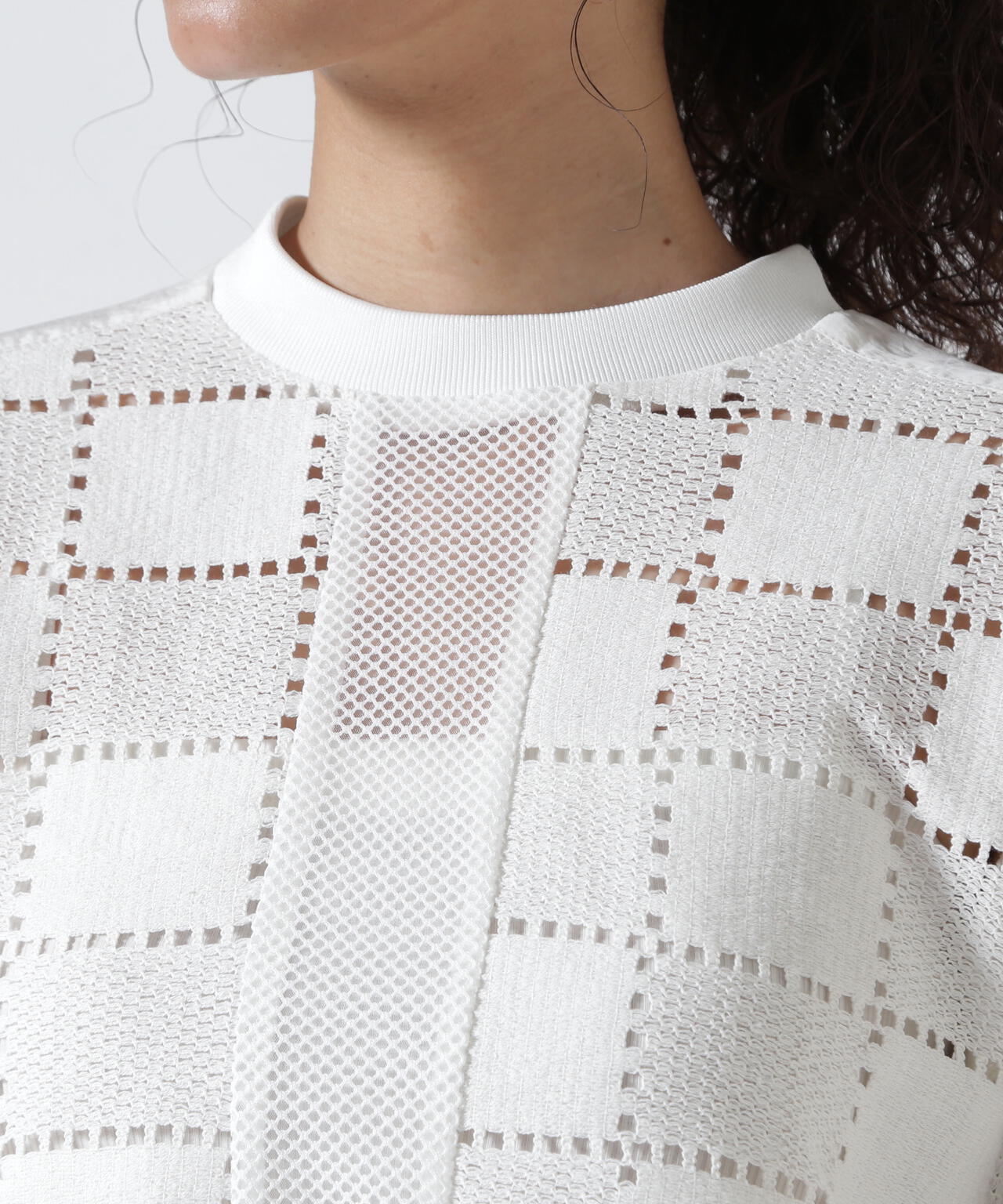 AULA AILA/アウラアイラ/SQUARE LACE PULLOVER