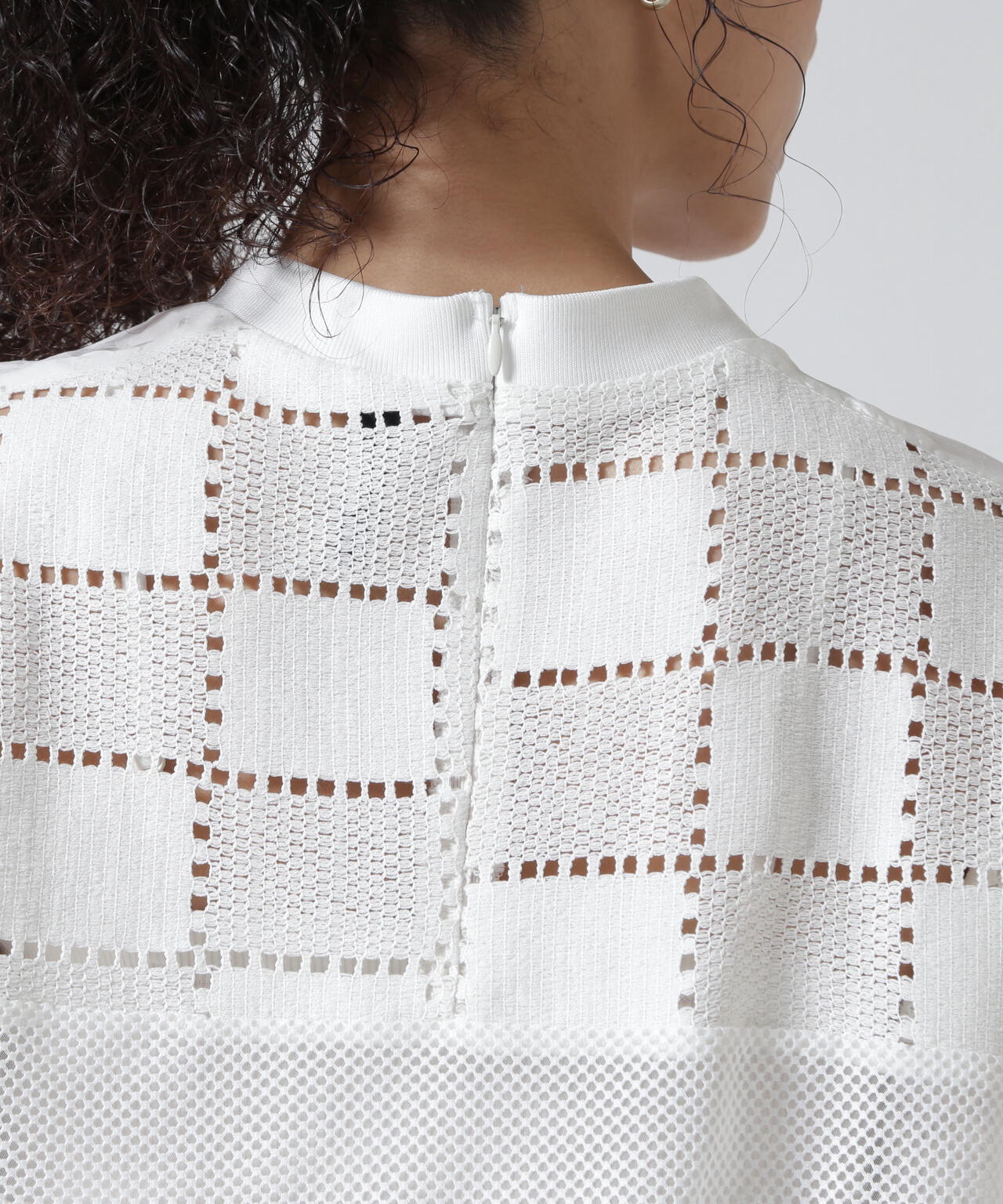 AULA AILA/アウラアイラ/SQUARE LACE PULLOVER