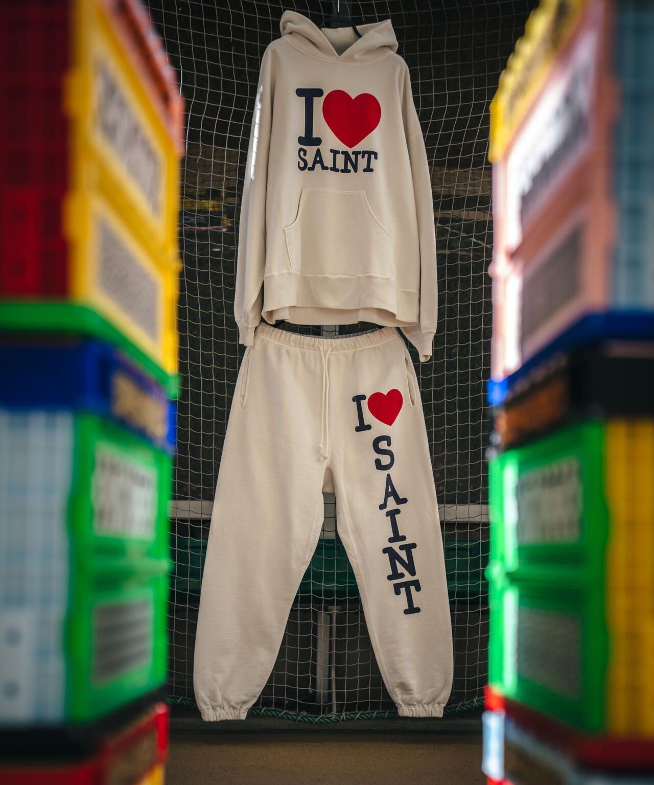 SAINT MICHAEL/セントマイケル/HOODIE/I LOVE SAINT/WHITE