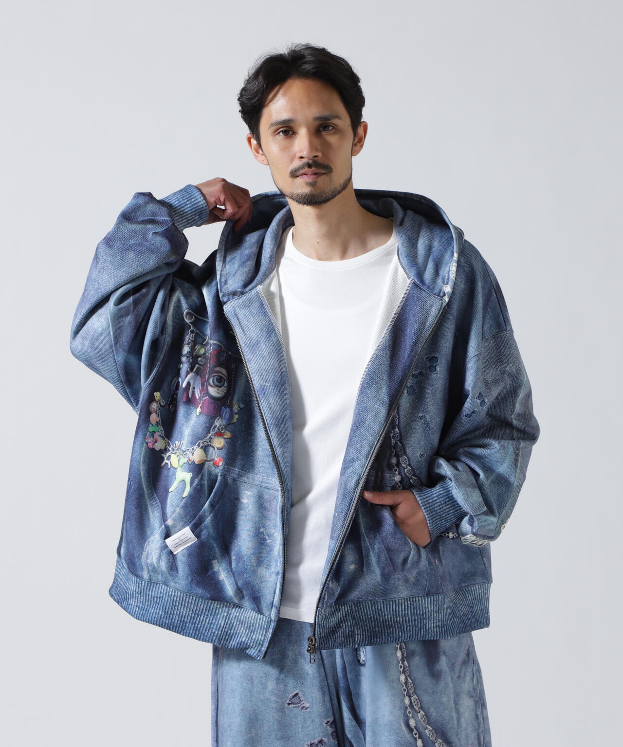 TALKING ABOUT THE ABSTRACTION/EX SWEAT ACC PARKA