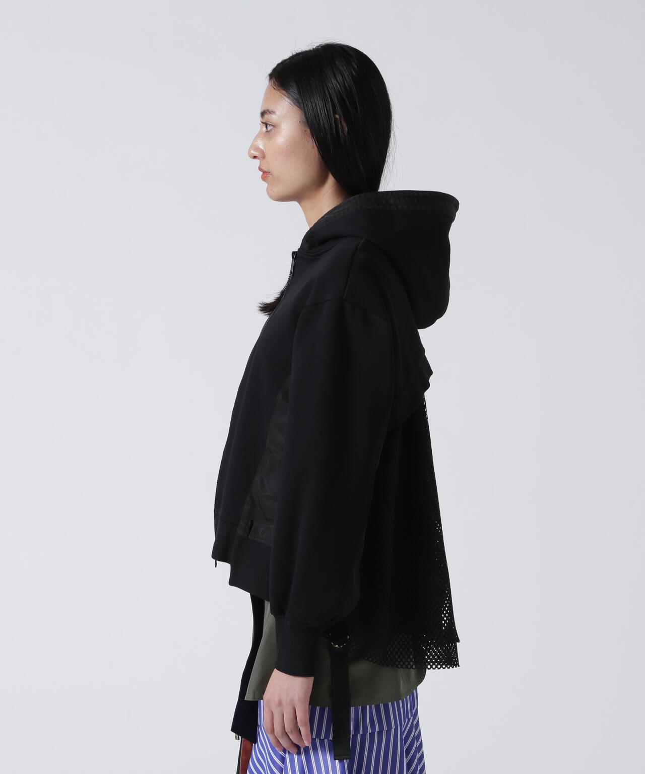 Risley/リズレー/Back mesh hoodie