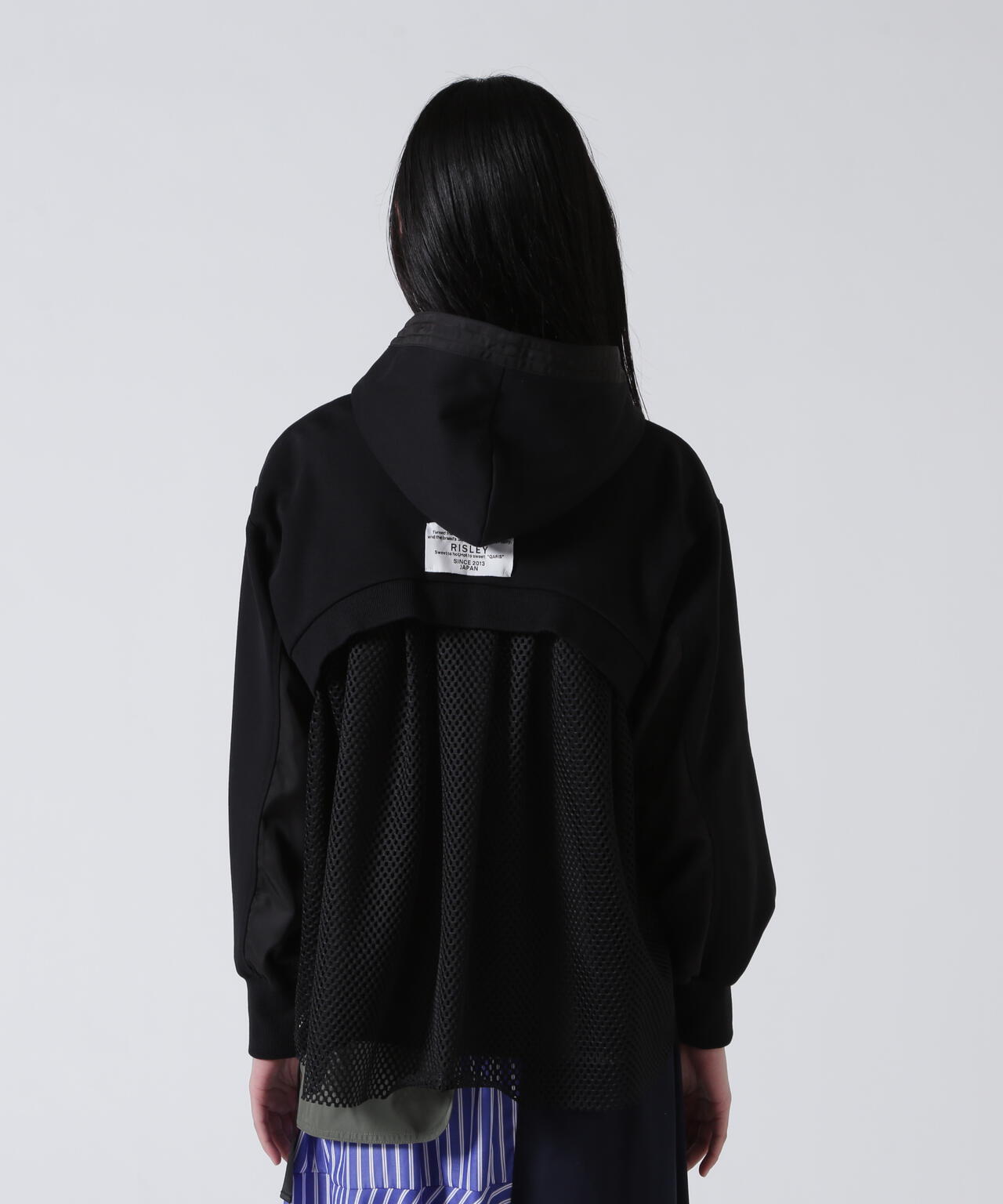 Risley/リズレー/Back mesh hoodie