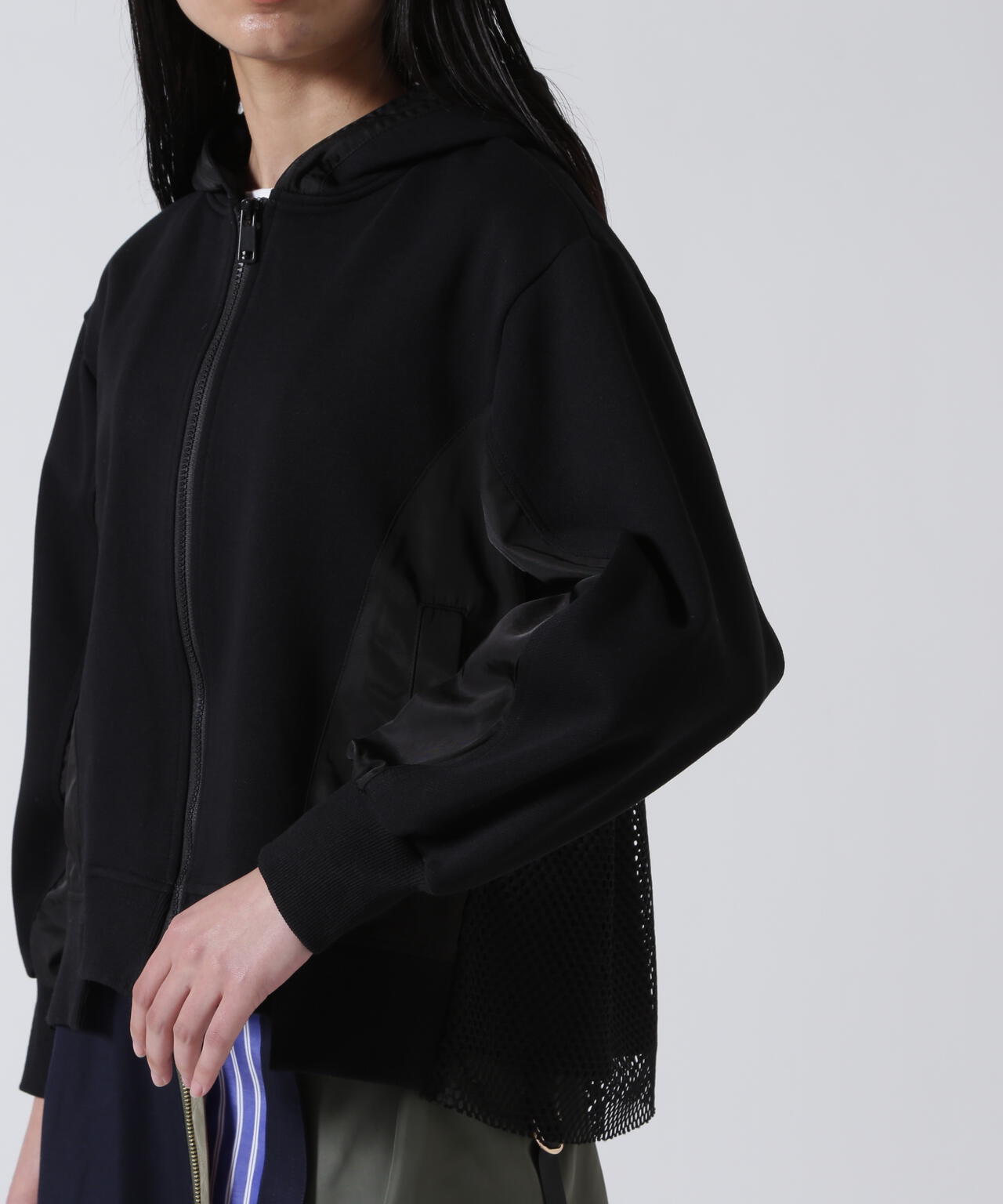 Risley/リズレー/Back mesh hoodie