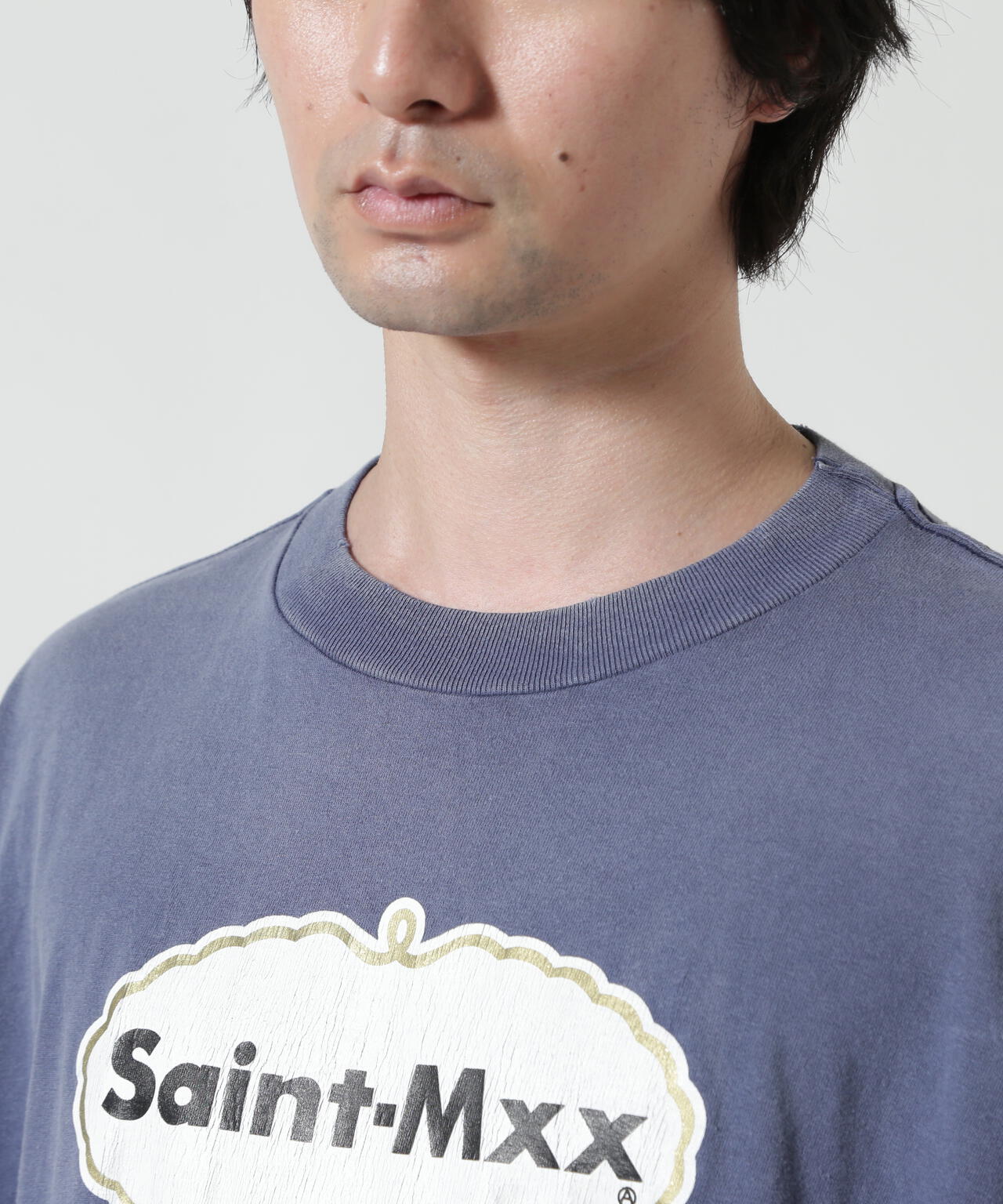 SAINT MICHAEL/セントマイケル/SS T-SHIRT/SAINT MXX/NAVY