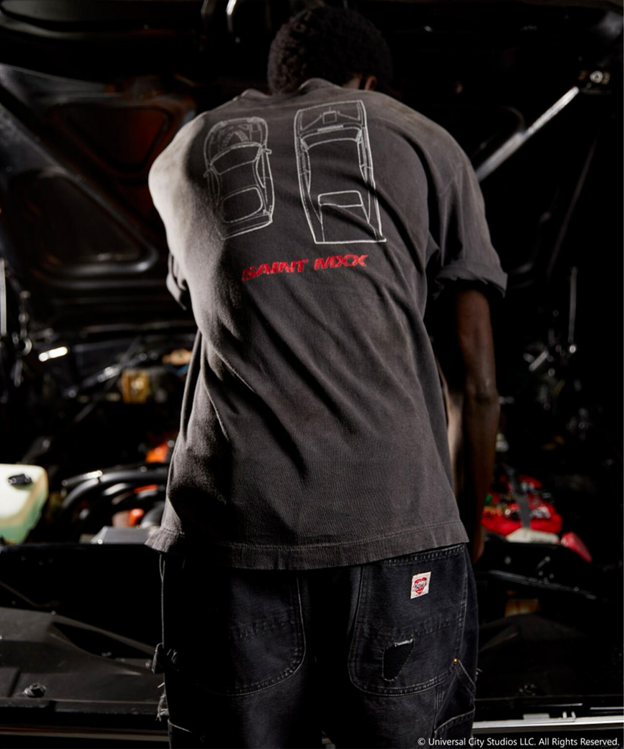 SAINT MICHAEL/セントマイケル/SS T-SHIRT/FAST FURIOUS/BLK