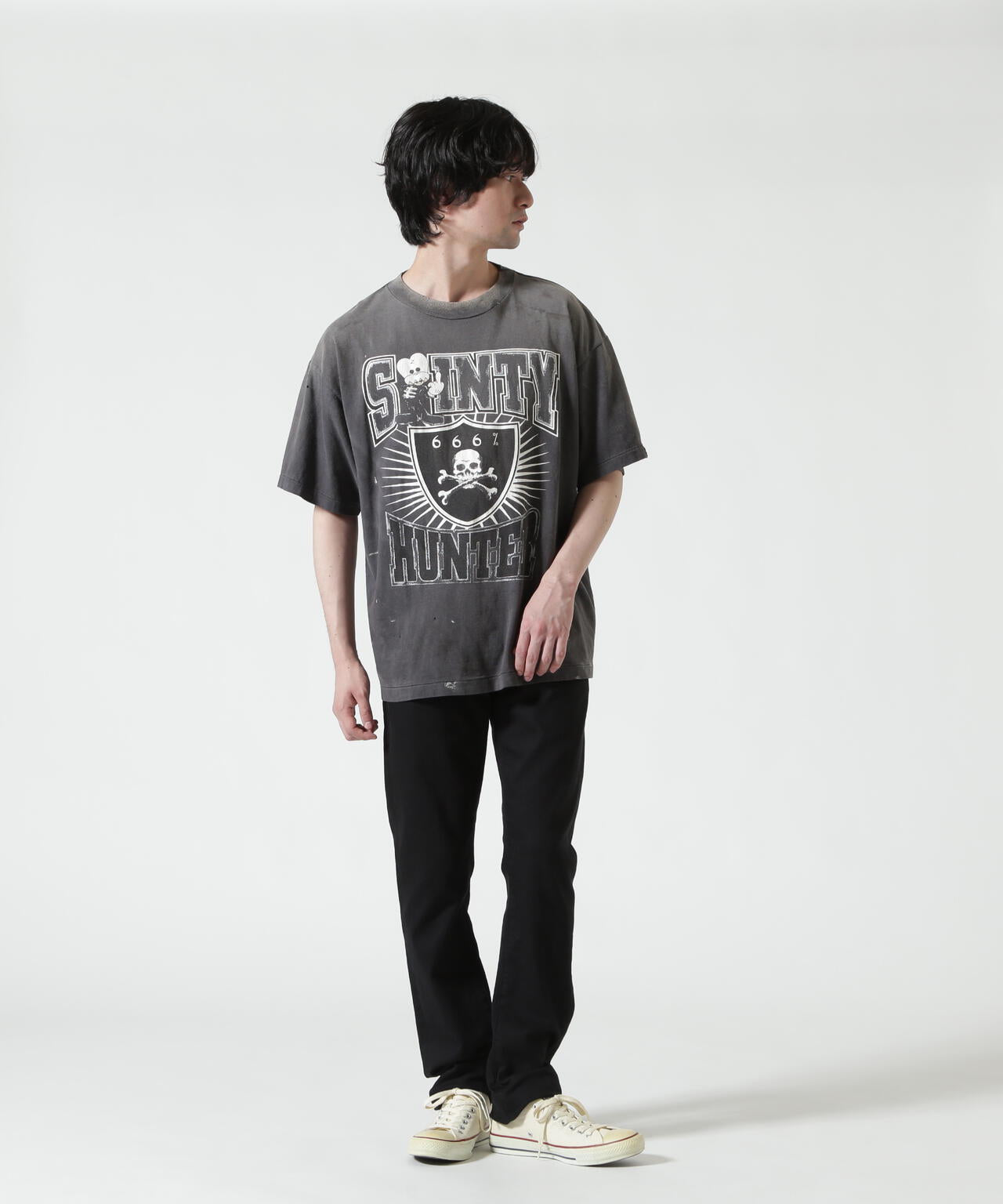 SAINT MICHAEL/セントマイケル/BH_SS T/SAINTY HUNTER/BLACK