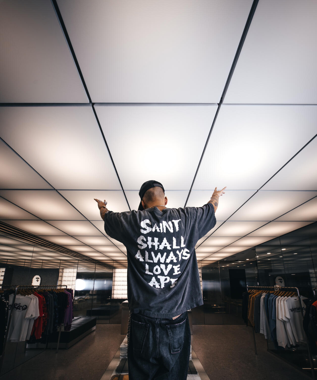 SAINT MICHAEL/セントマイケル/BAPE_SS T-SHIRT/ALWAYS LOVE