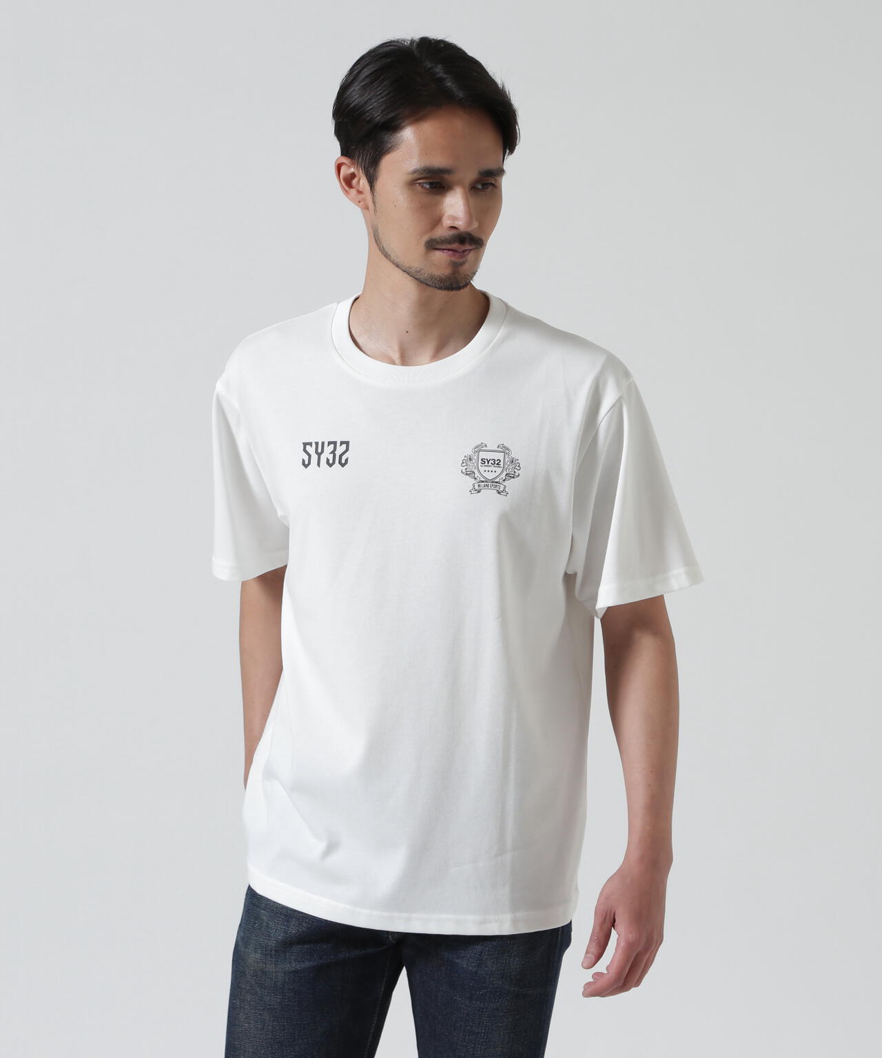 SY32 by SWEET YEARS/EMBLEM LOGO TEE