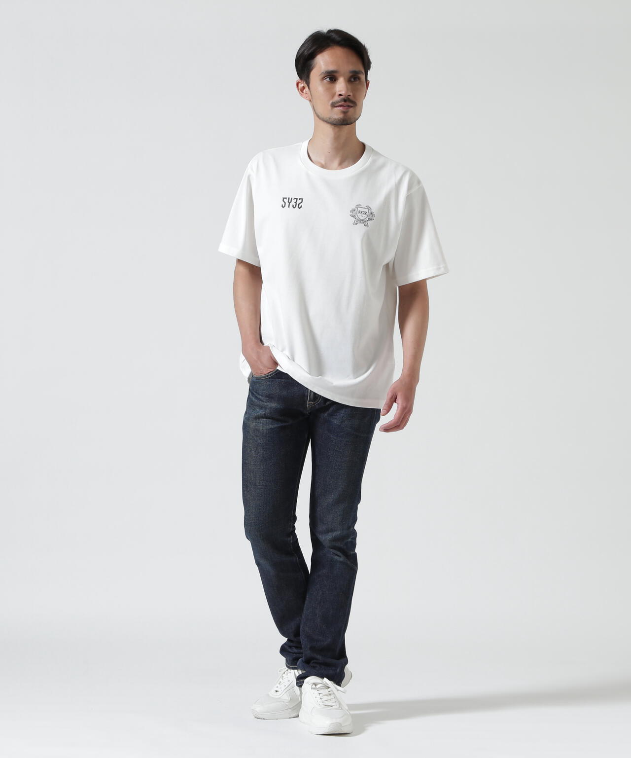 SY32 by SWEET YEARS/EMBLEM LOGO TEE