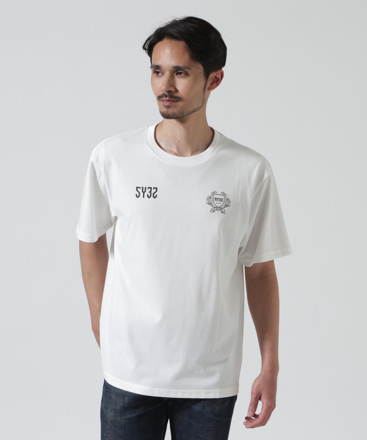 SY32 by SWEET YEARS/EMBLEM LOGO TEE