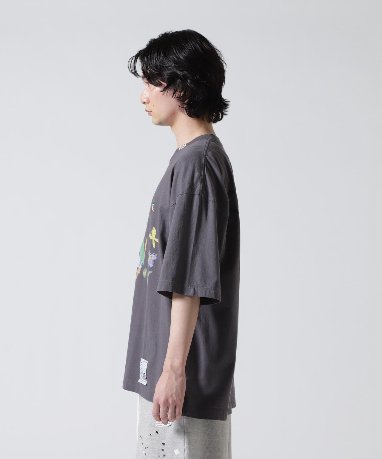 Maison MIHARAYASUHIRO/メゾン ミハラヤスヒロ/LEON KIDS DOODLE TEE/BLACK
