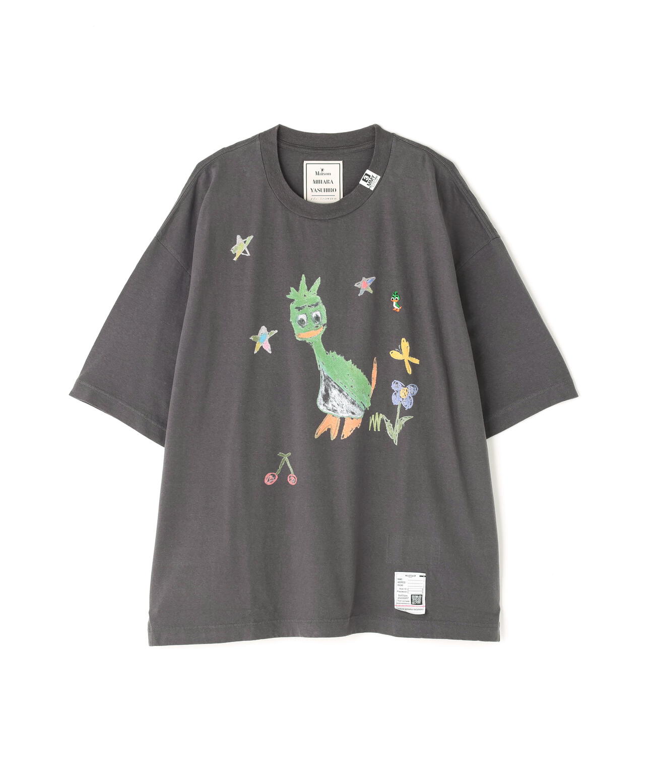 Maison MIHARAYASUHIRO/メゾン ミハラヤスヒロ/LEON KIDS DOODLE TEE/BLACK