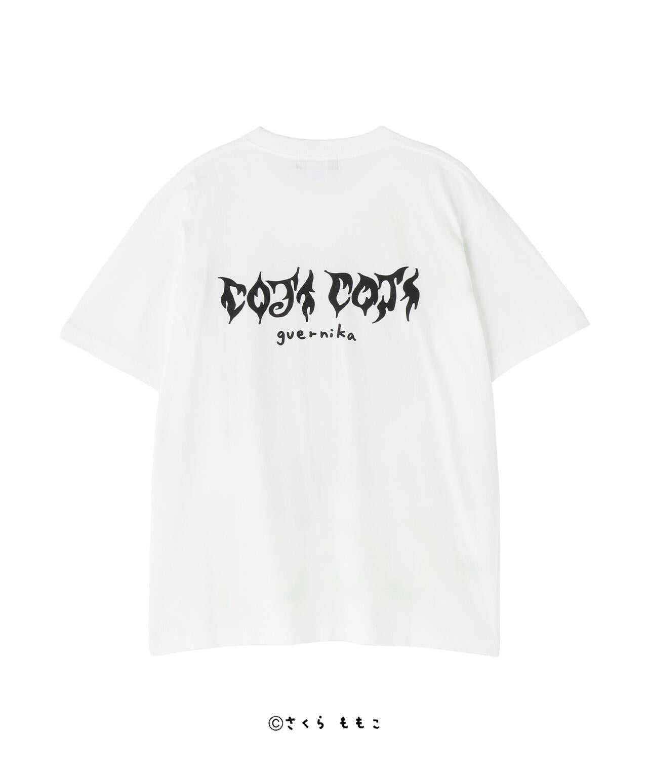 guernika/ゲルニカ/Drooping COJI-COJI Paint T-shirt / White
