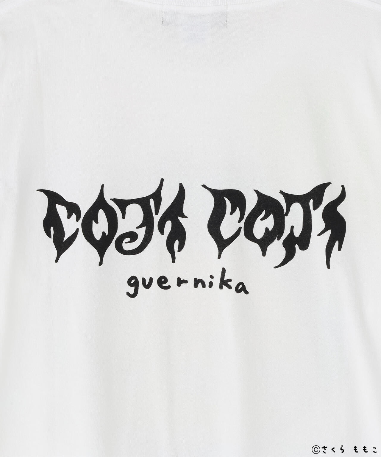 guernika/ゲルニカ/Drooping COJI-COJI Paint T-shirt / White