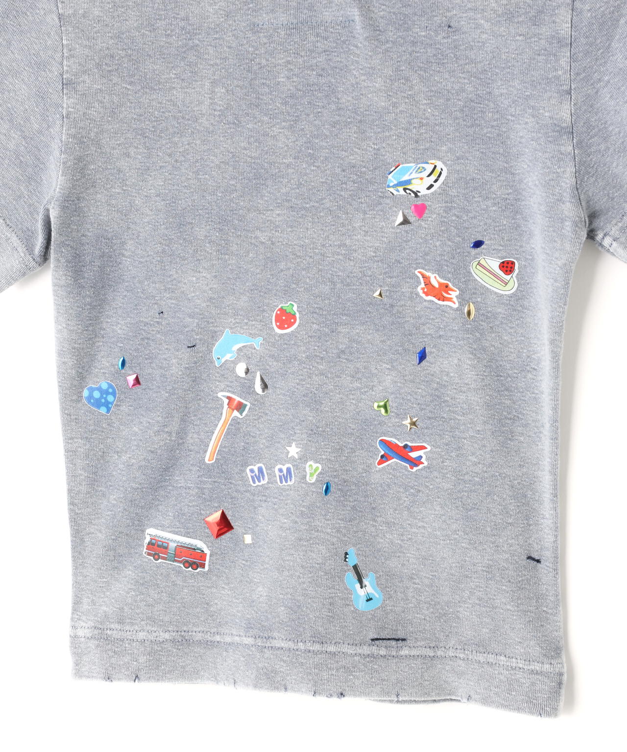 Maison MIHARAYASUHIRO/メゾン ミハラヤスヒロ/Kids Sticker Bleached Mini T-shirt