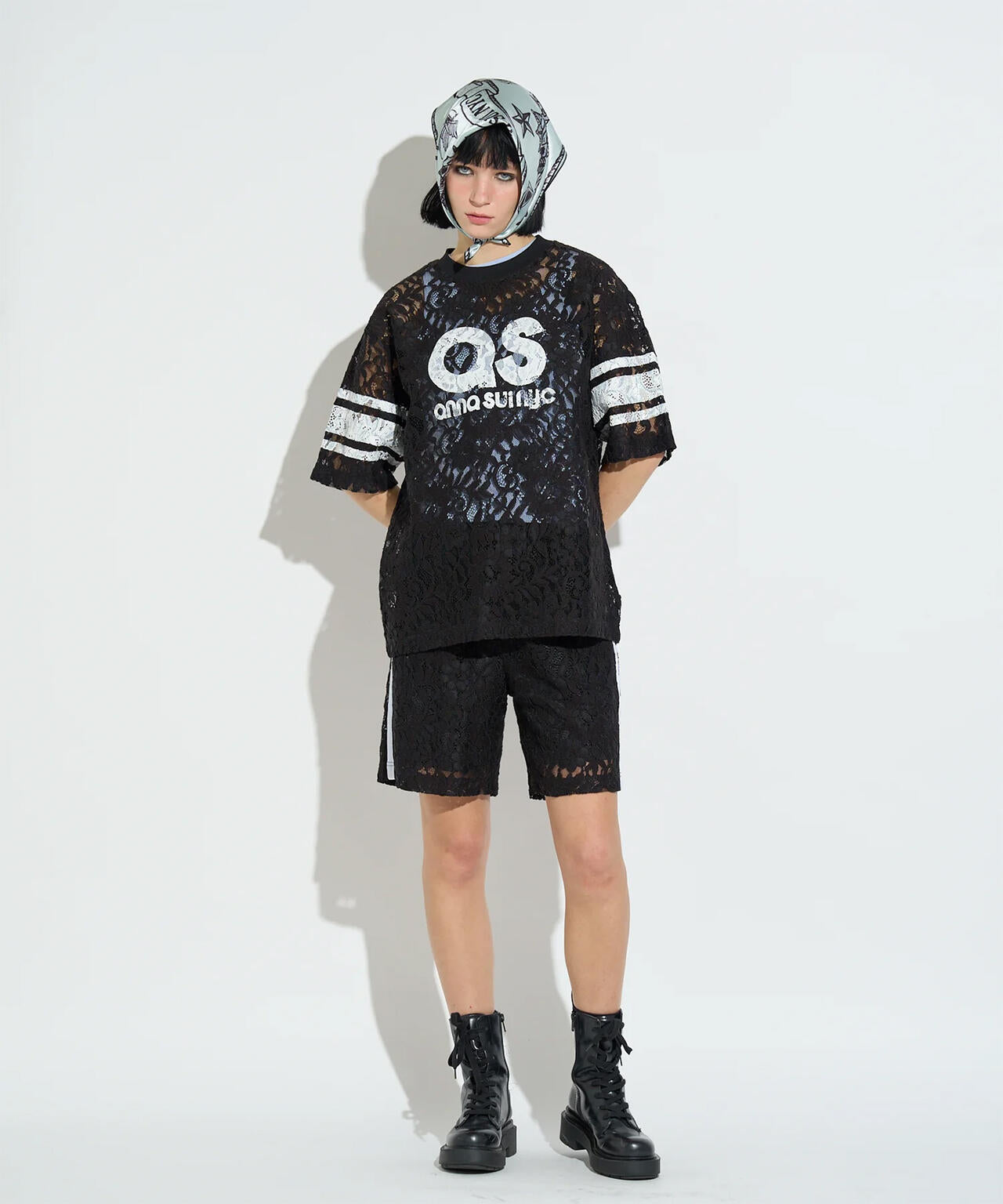 ANNA SUI NYC/アナ スイ エヌワイシー/レースロゴＴシャツ