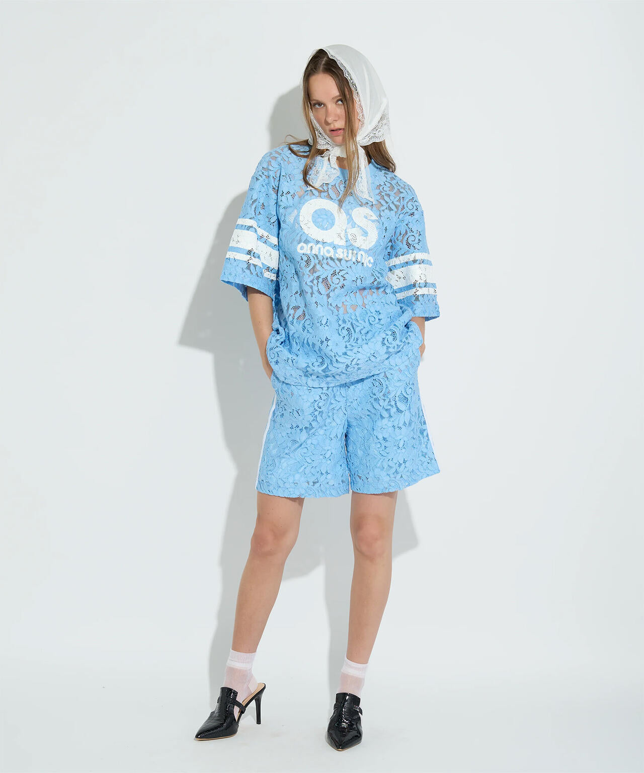 ANNA SUI NYC/アナ スイ エヌワイシー/レースロゴＴシャツ