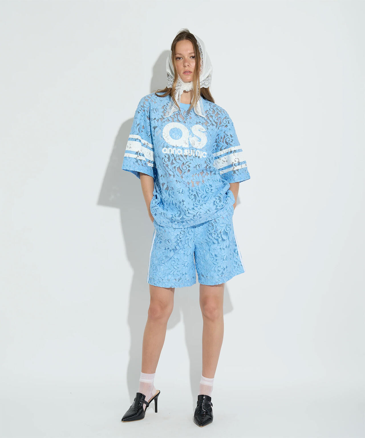 ANNA SUI NYC/アナ スイ エヌワイシー/レースロゴＴシャツ