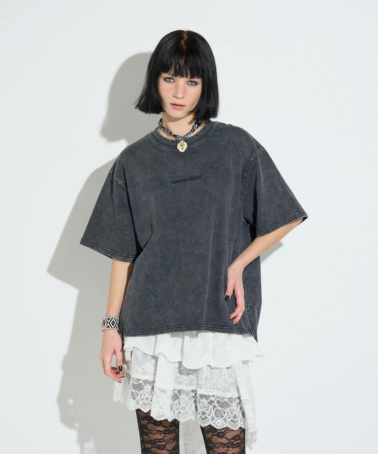 ANNA SUI NYC/アナ スイ エヌワイシー/ラメロゴＴシャツ