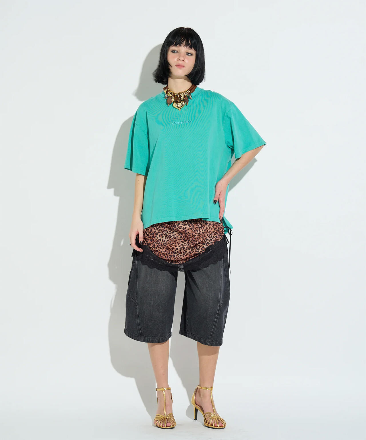 ANNA SUI NYC/アナ スイ エヌワイシー/ラメロゴＴシャツ