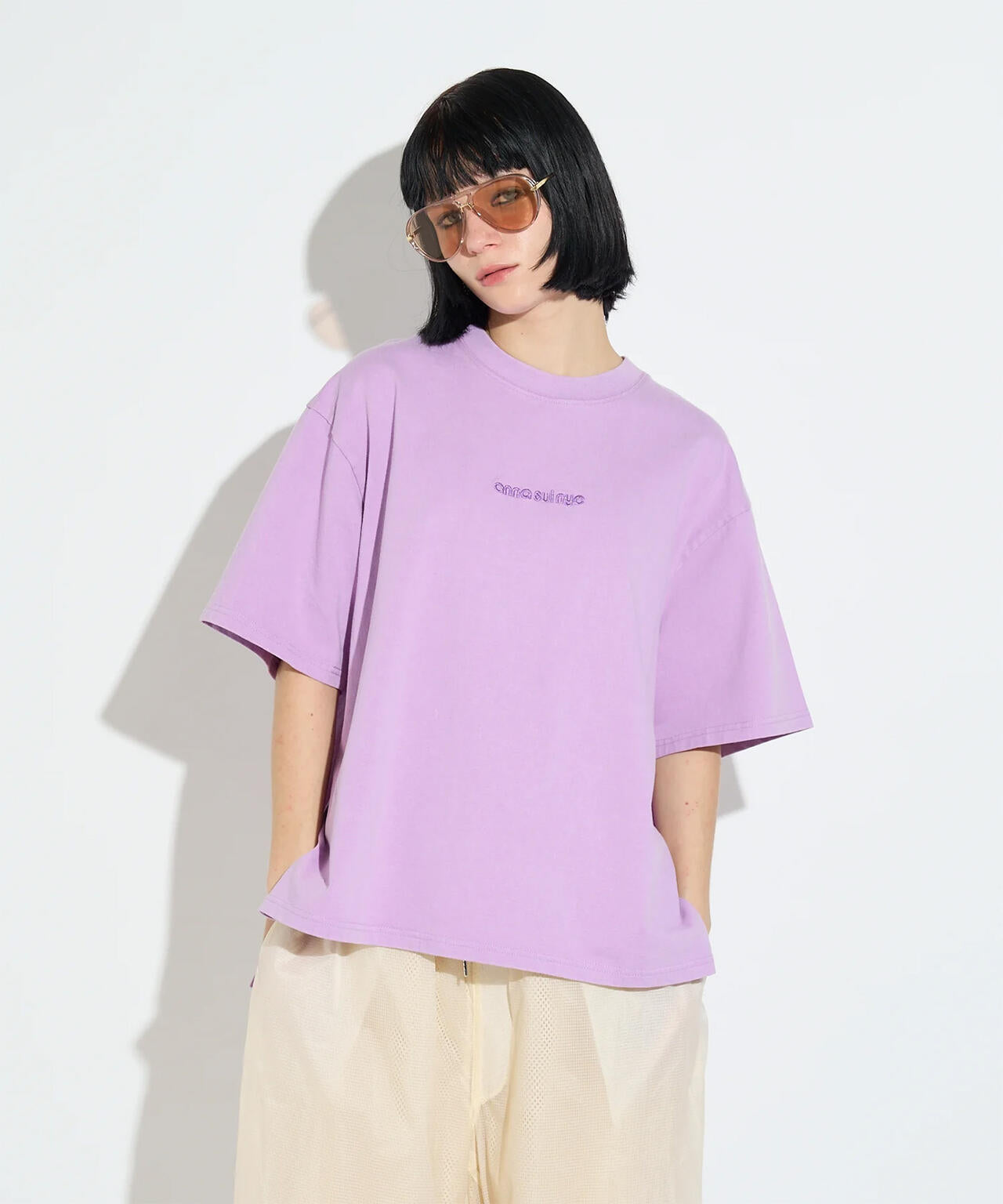 ANNA SUI NYC/アナ スイ エヌワイシー/ラメロゴＴシャツ