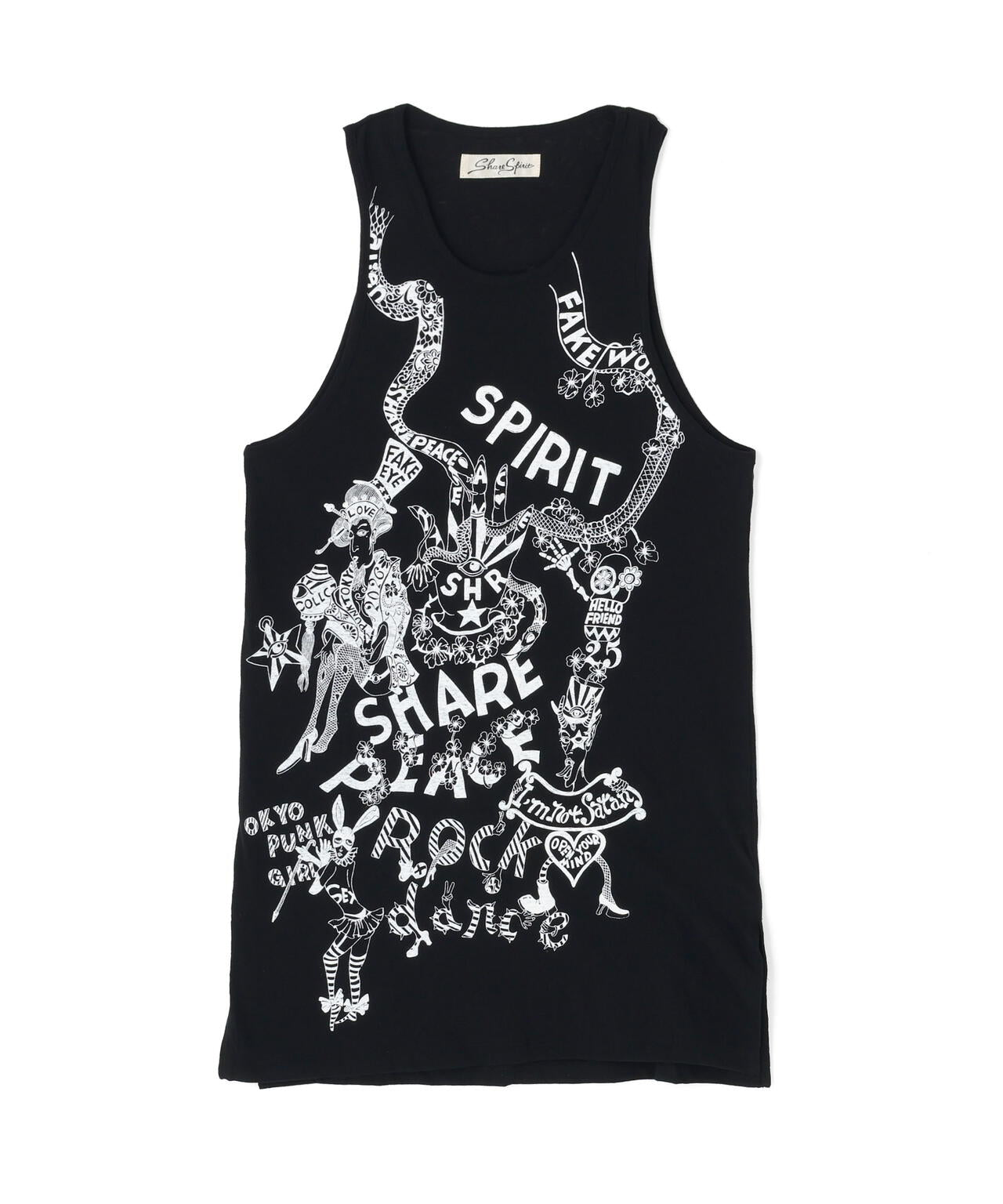 SHARE SPIRIT/シェアースピリット/Handwreting Tanktop