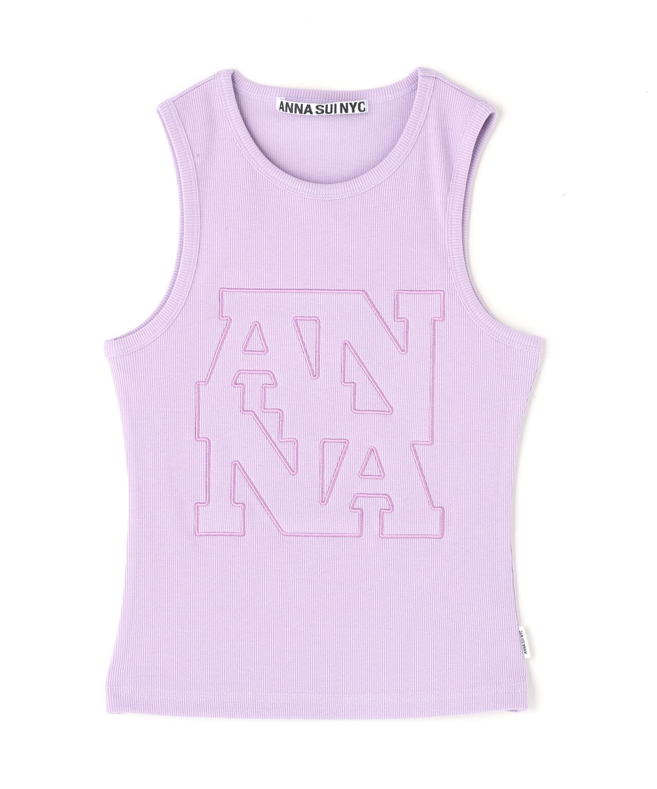 ANNA SUI NYC/アナ スイ エヌワイシー/トリミングロゴタンクトップ