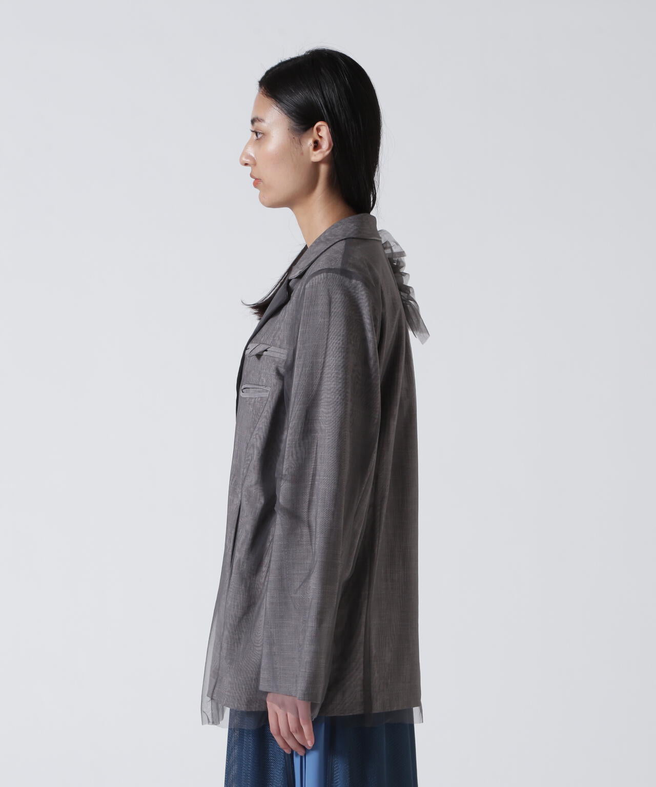 AULA AILA/アウラアイラ/REVERSIBLE SHEER JACKET