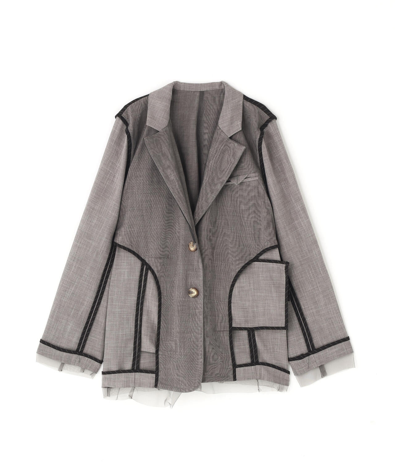 AULA AILA/アウラアイラ/REVERSIBLE SHEER JACKET