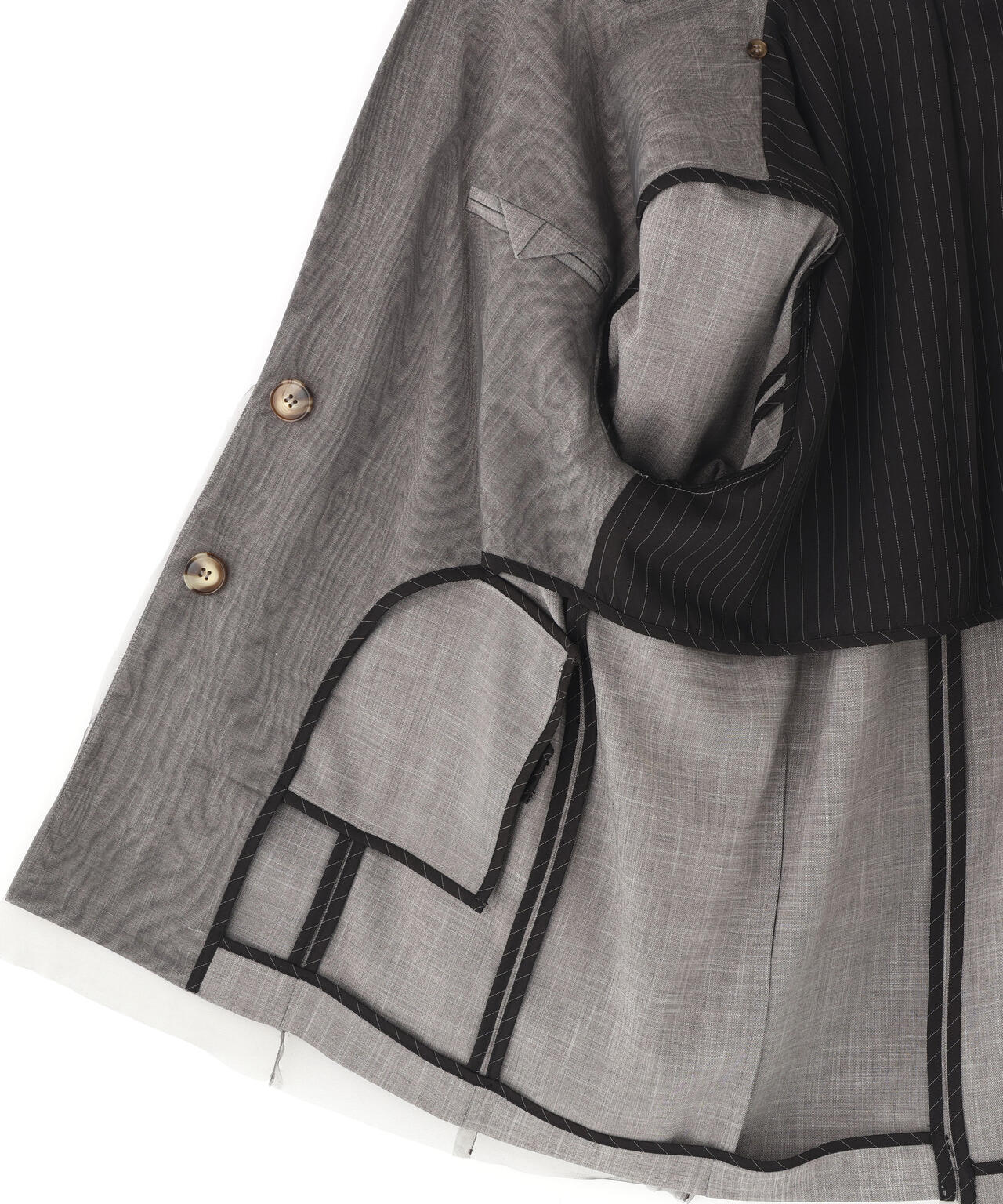 AULA AILA/アウラアイラ/REVERSIBLE SHEER JACKET