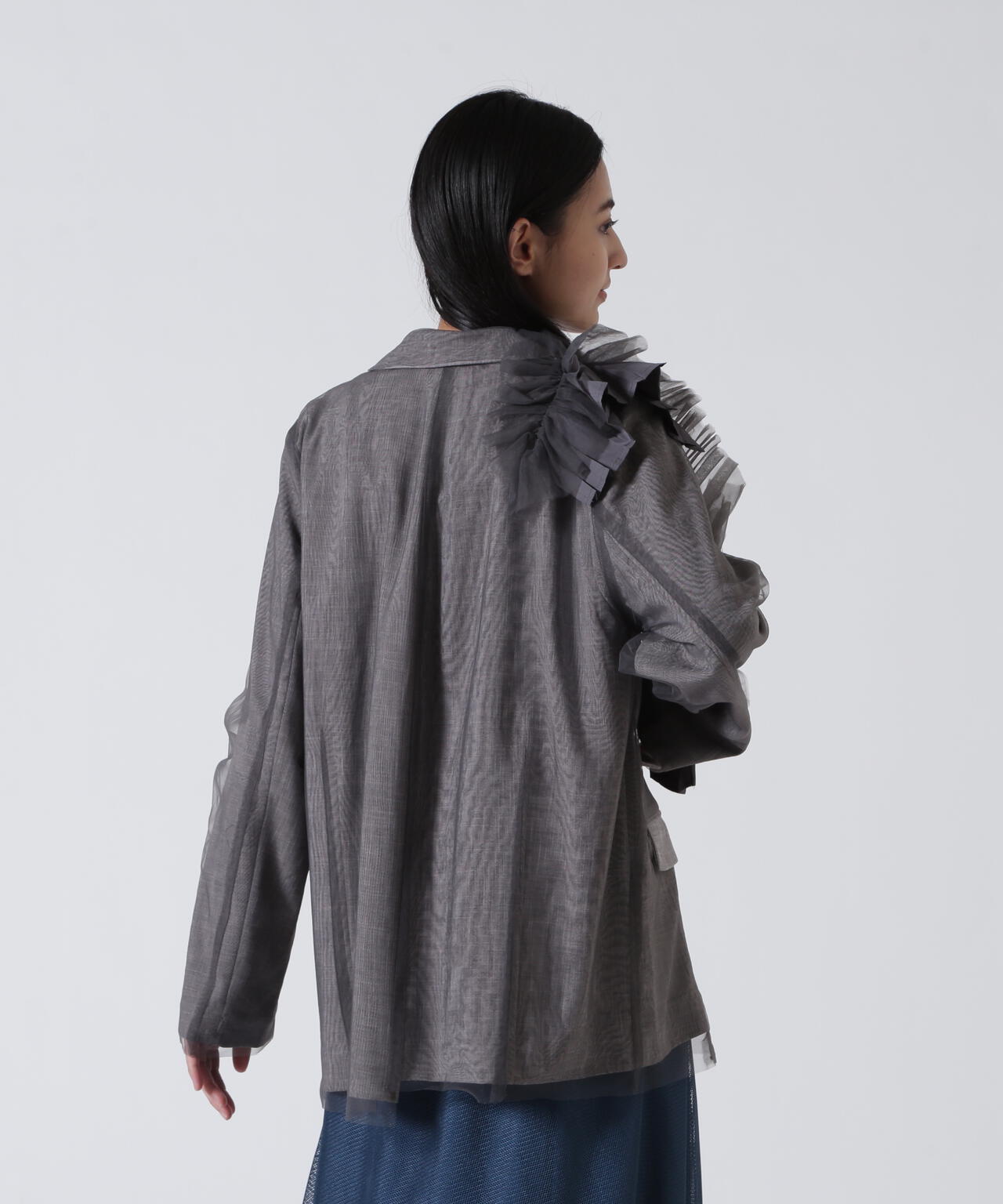 AULA AILA/アウラアイラ/REVERSIBLE SHEER JACKET