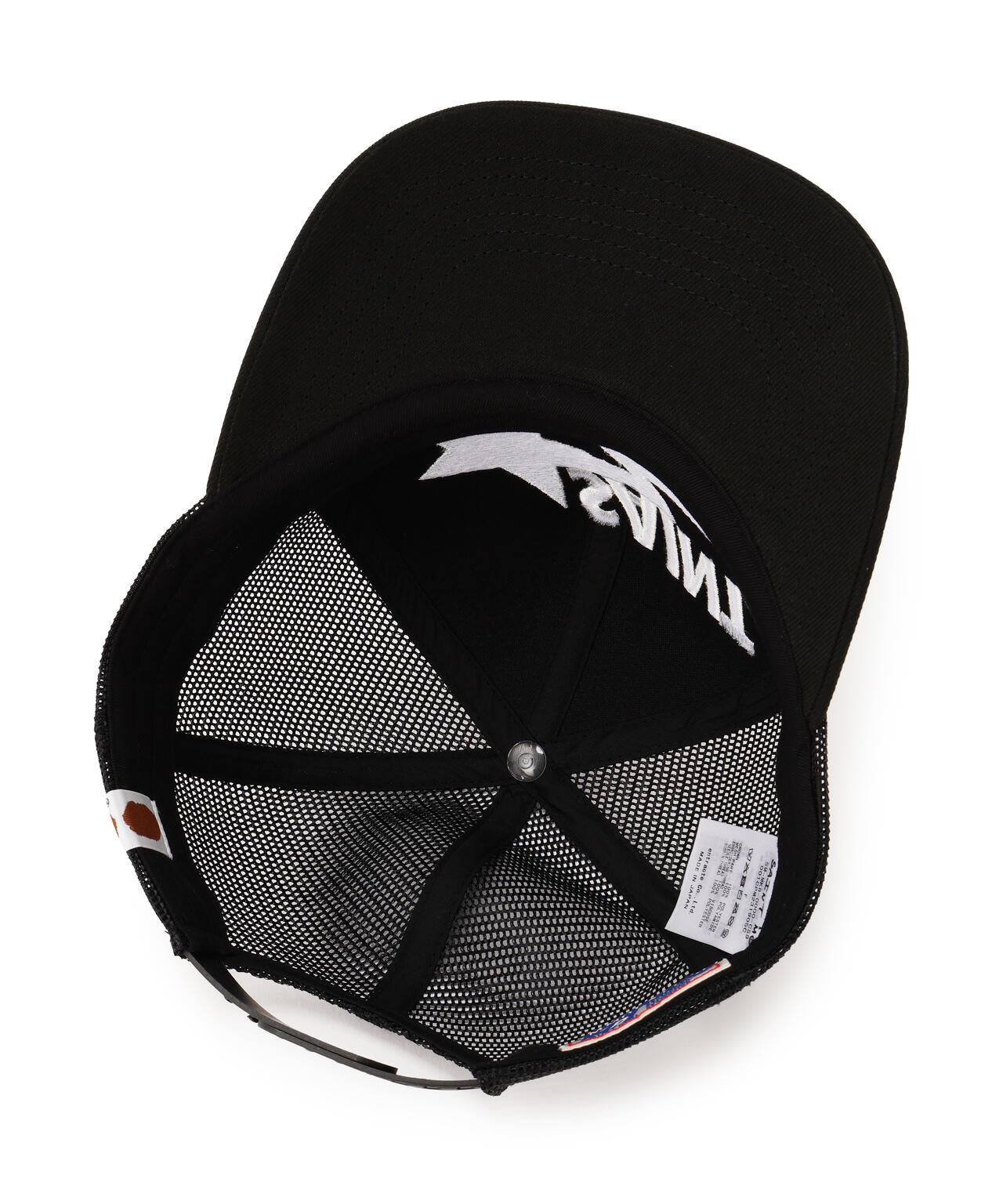 SAINT MICHAEL×A BATHING APE/BAPE_MESH CAP/BLK