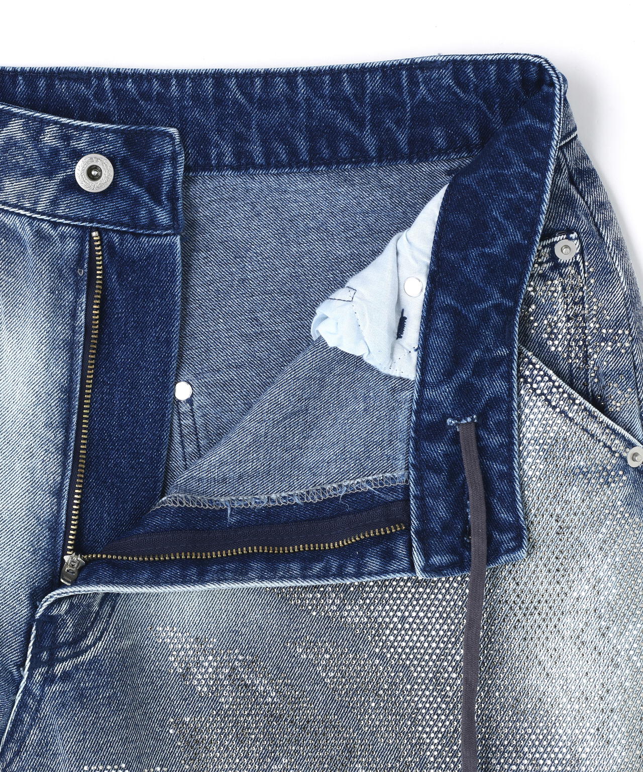 FR(13)NDS/フレンズ/LINE STONE BUGGY DENIM