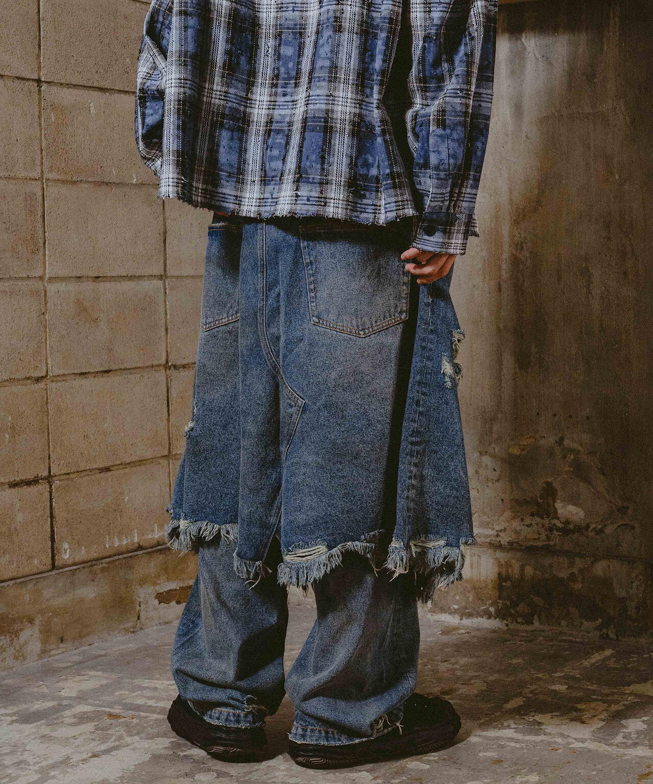 FR(13)NDS/フレンズ/LAYER DENIM SHORTS
