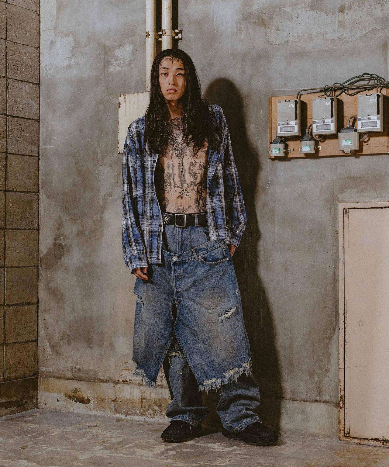 FR(13)NDS/フレンズ/LAYER DENIM SHORTS