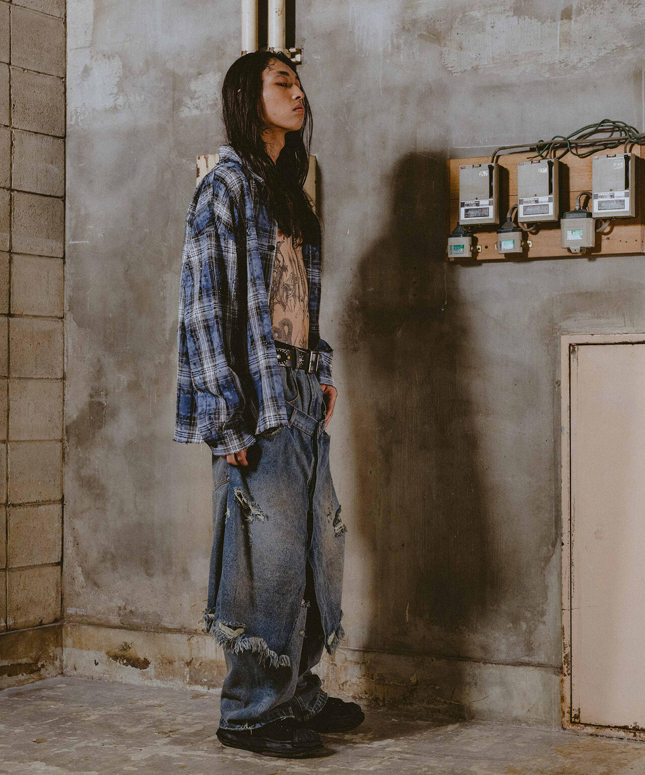 FR(13)NDS/フレンズ/LAYER DENIM SHORTS