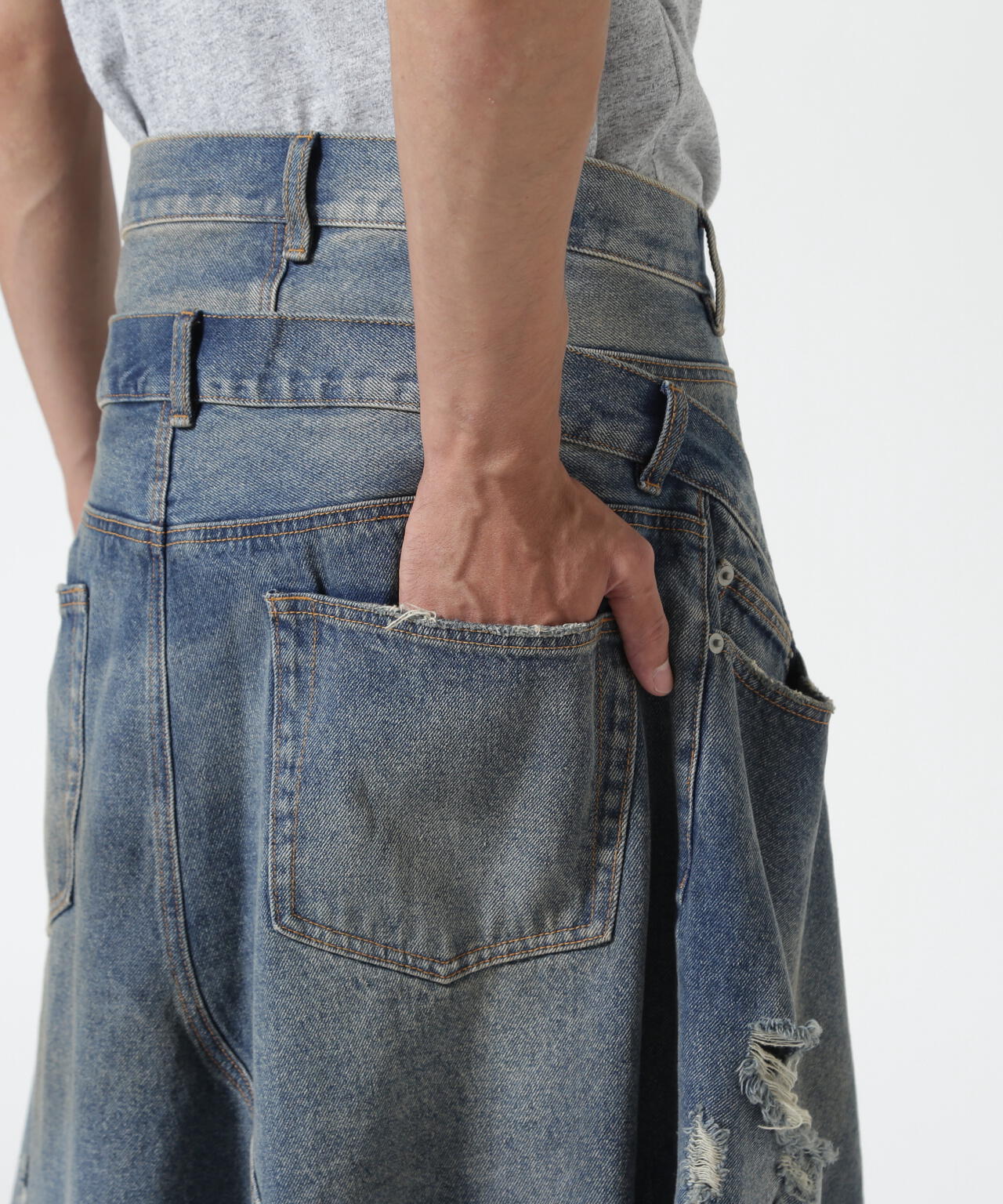 FR(13)NDS/フレンズ/LAYER DENIM SHORTS