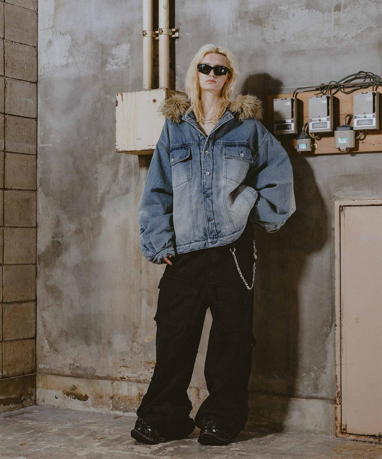 FR(13)NDS/フレンズ/DOUBLE WAIST CARGO PANTS