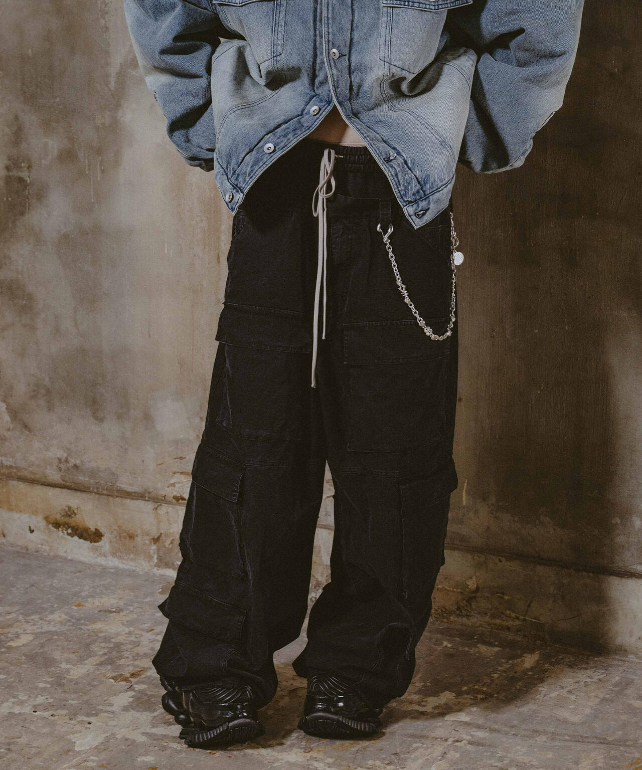 FR(13)NDS/フレンズ/DOUBLE WAIST CARGO PANTS