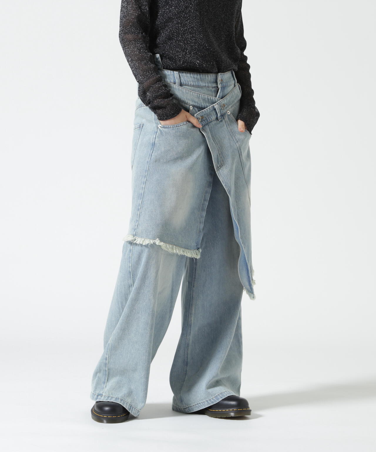 AULA AILA/アウラアイラ/OVERLAP SKIRT LAYERED DESIGN