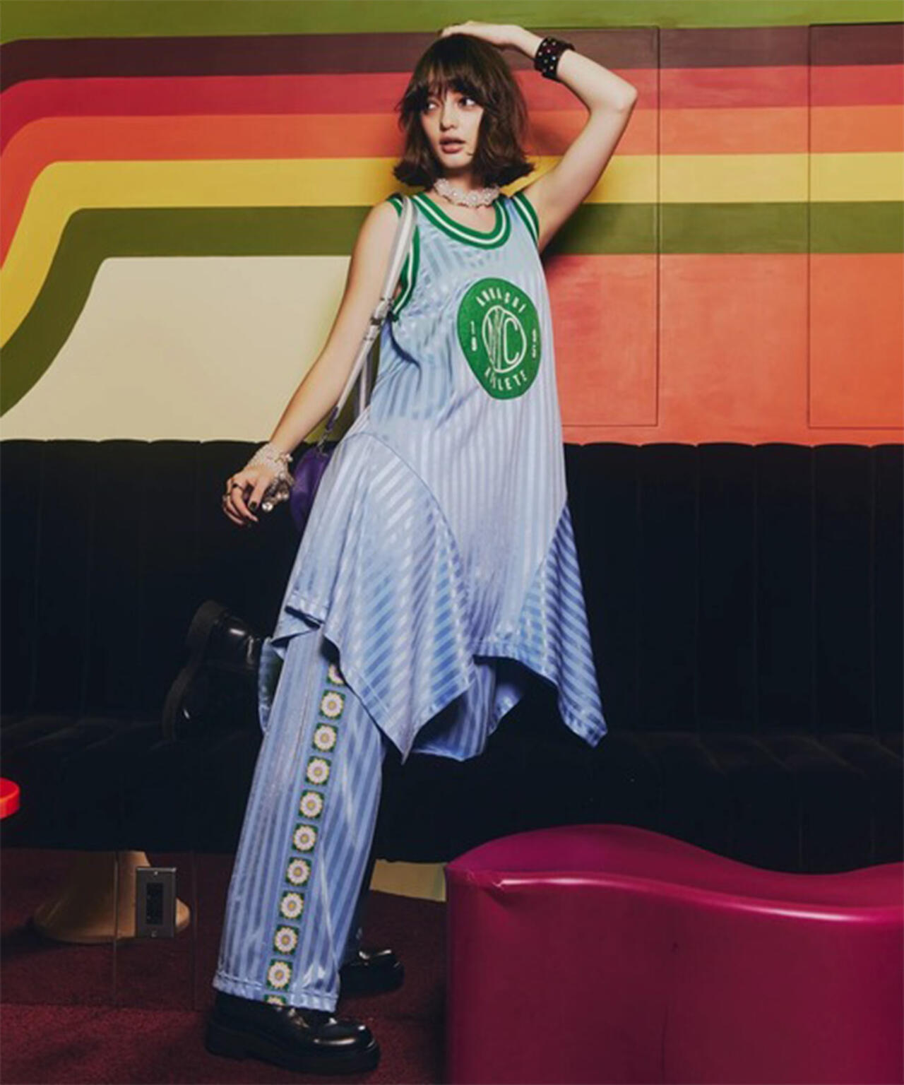 anna sui nyc/アナ スイ エヌワイシー/クロシェトラックパンツ