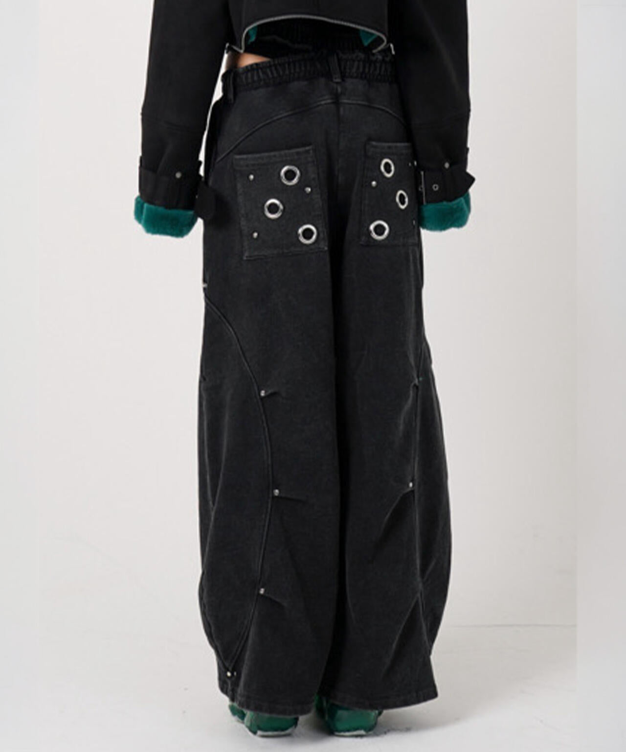 MITSUKI/ミツキ/EYELET TUCK SWEAT PANTS