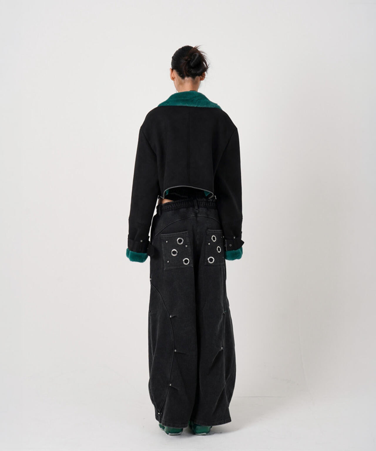 MITSUKI/ミツキ/EYELET TUCK SWEAT PANTS