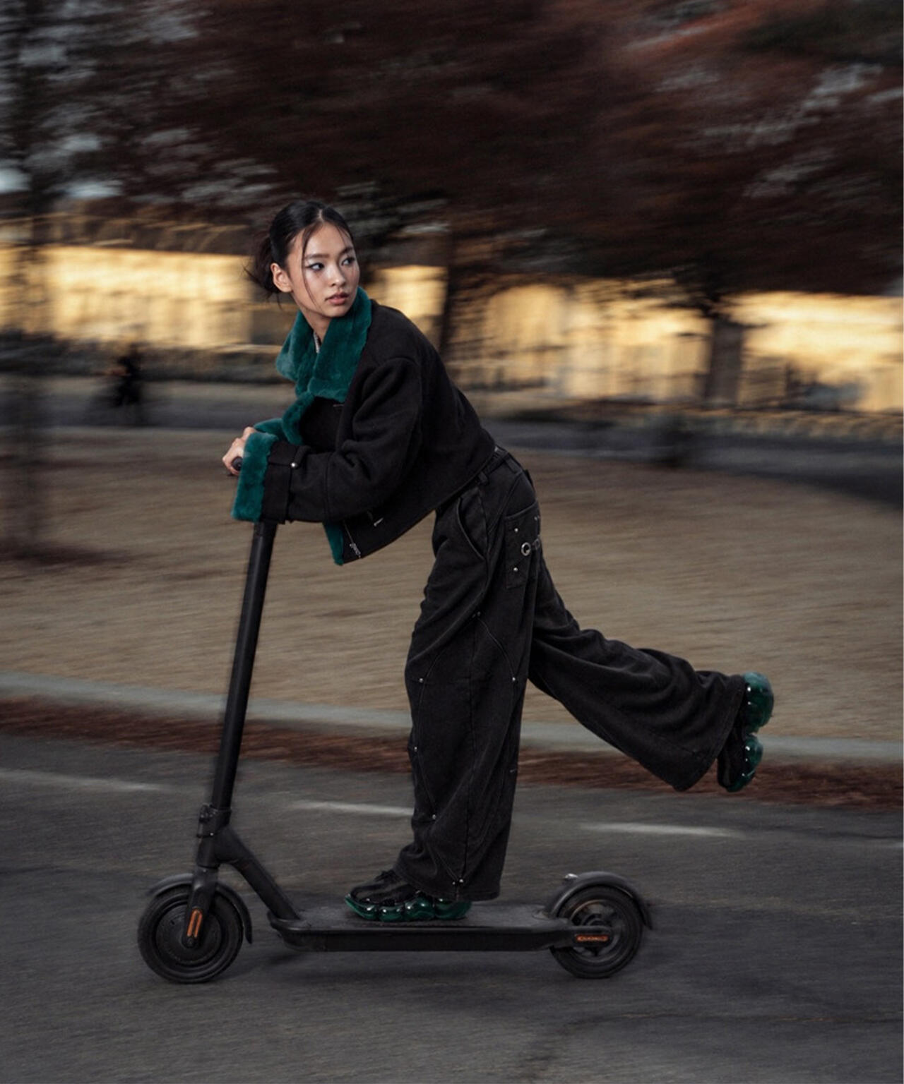 MITSUKI/ミツキ/EYELET TUCK SWEAT PANTS